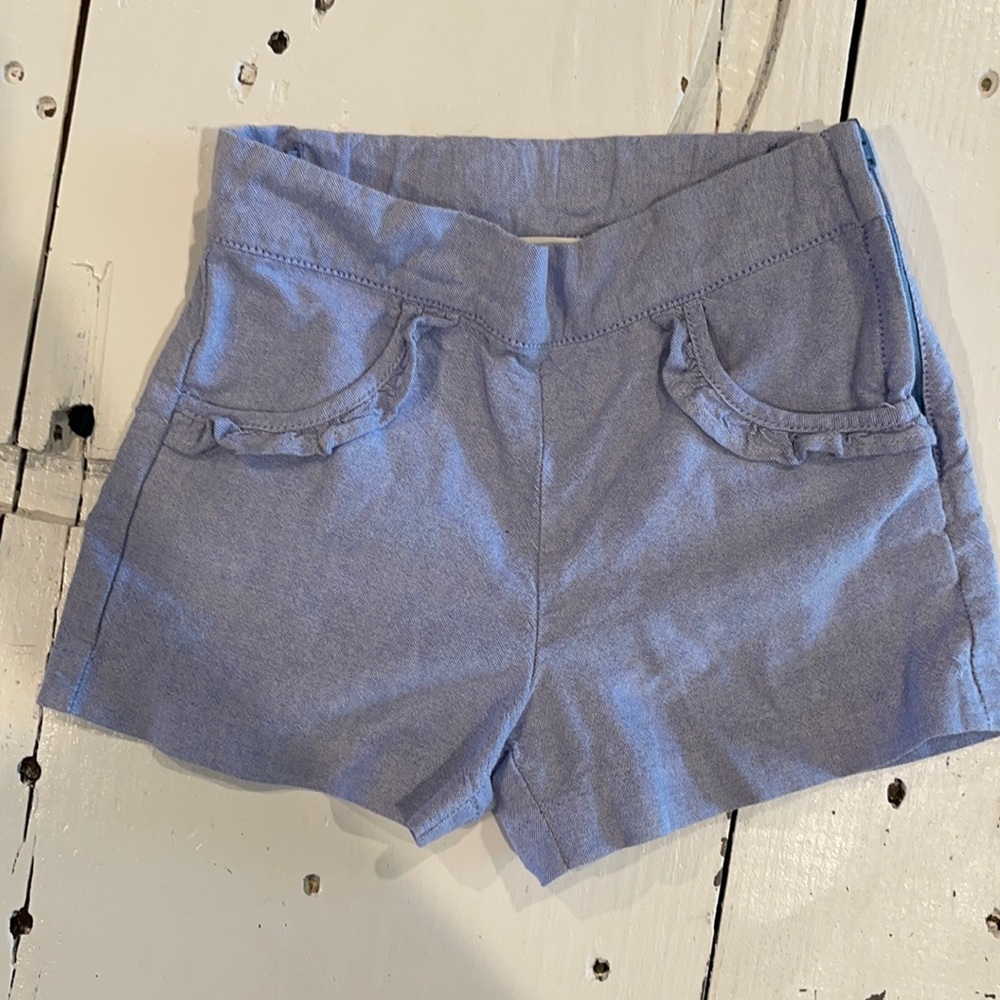 Girls Janie and Jack chambray shorts
